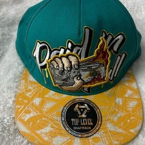 Top level SnapBack hat “ Paid In Full “
